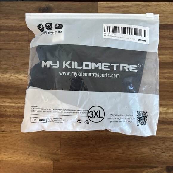 MY KILOMETRE Men's Swimsuit Jammer BLACK Stripe Swim Endurance Size 3XL Fit XXL? - Picture 2 of 9